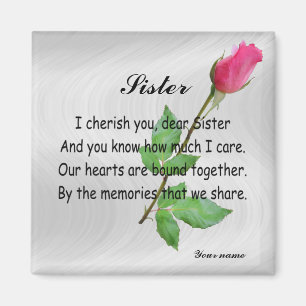 PERSONALIZE SISTER -MAGNET MAGNEET
