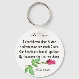 PERSONALIZE SISTER-SLEUTELHANGER SLEUTELHANGER