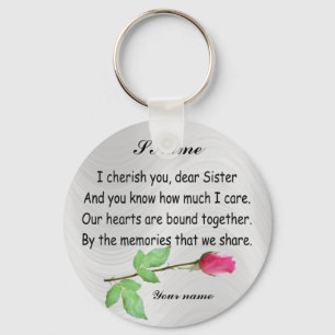 PERSONALIZE SISTER-SLEUTELHANGER SLEUTELHANGER
