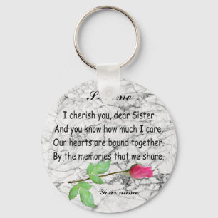 PERSONALIZE SISTER-SLEUTELHANGER SLEUTELHANGER