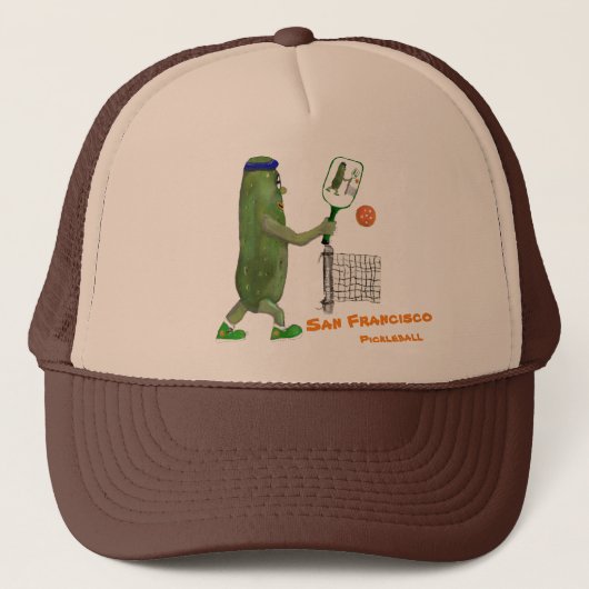 Personalize Text Funny Pickle Player Trucker Pet (Voorkant)