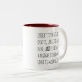 Personalize Text Mug with Your Words Customizable  (Devant droit)