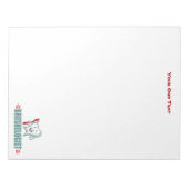 Personalize This Funny Brushing Your Teeth Notitieblok (Voorkant)