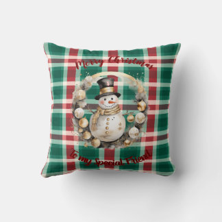 Personalize this Unique Christmas Throw Pillow Kussen