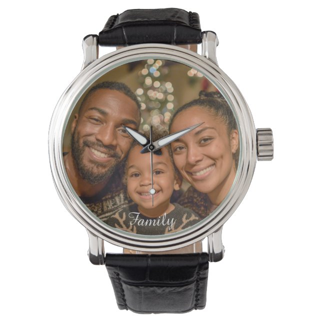 Personalize This Watch With Your Photo  Horloge (Voorkant)