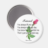 PERSONALIZE VRIEND - MAGNET MAGNEET (Voorkant / Achterkant)