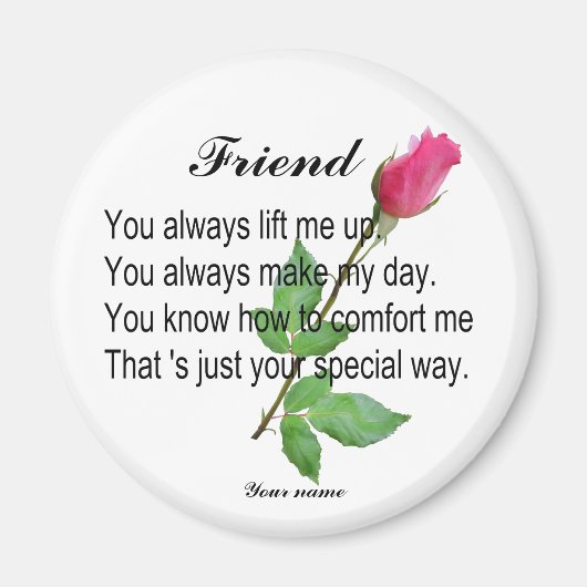 PERSONALIZE VRIEND - MAGNET MAGNEET (Voorkant)