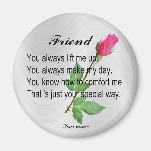 PERSONALIZE VRIEND - MAGNET MAGNEET (Voorkant)