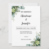 Personalize We married Invitation Kaart (Voorkant)