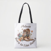 Personalize Western Boho Line Dancing Draagtas (Voorkant)