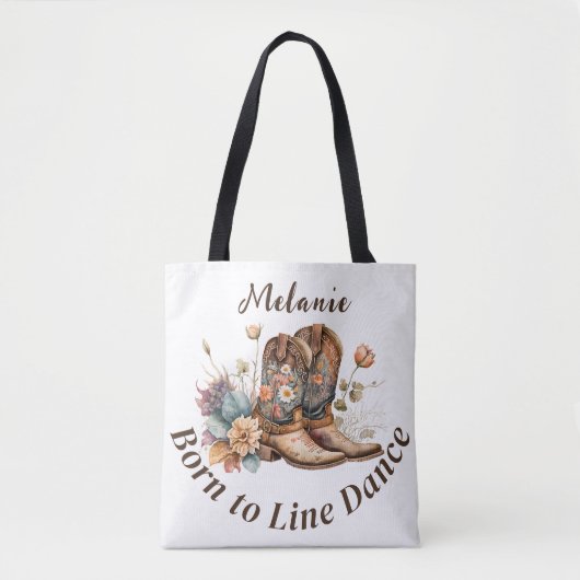 Personalize Western Boho Line Dancing Draagtas (Voorkant)