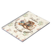 Personalize Western Boho Line Dancing Notitieboek (Linkerzijde)