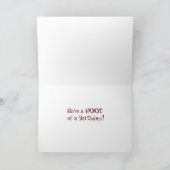 Personalize "WHOOO is...today?" Owl large Birthday Kaart (Binnen)