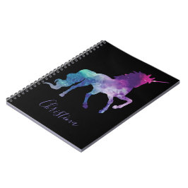 Personalize Your Own Colorful Unicorn Notitieboek