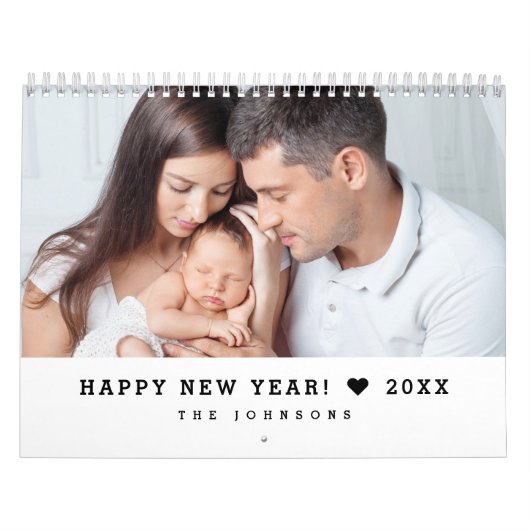Personalized 12 Month Custom family Photos Kalender (Hoes)