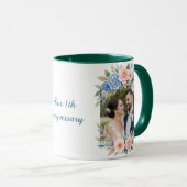 Personalized 1st Anniversary Photo Mug (Devant droit)