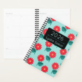 Personalized 2026 Floral Planner Notebook (Display)