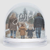 Personalized 2 Photo Family Joyful Christmas (Avant)