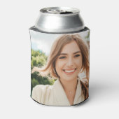 Personalized 2 Photo Template Double Sided Can Coo Blikjeskoeler (Blikje Achterkant)