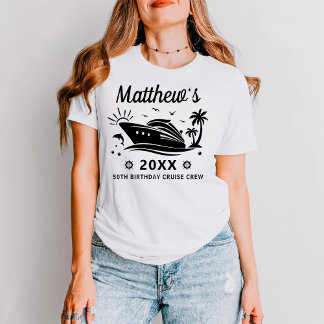 Personalized 30th 40th 50th 60th Birthday Cruise T-shirt