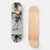 Personalized 3-Photo Wall Art | Custom Kids Photo  Skateboard (Voorkant)