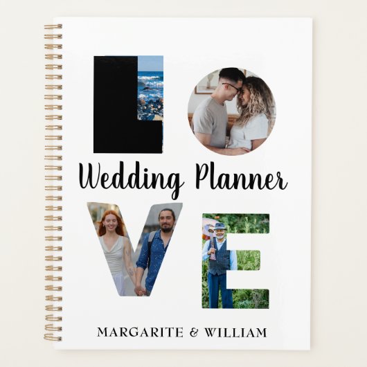 Personalized 4-Image Dated Wedding Planner (Voorkant)