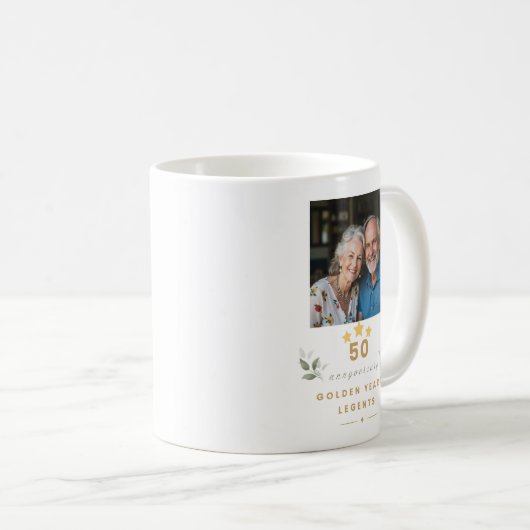 Personalized 50th Wedding Anniversary Mug (Devant droit)