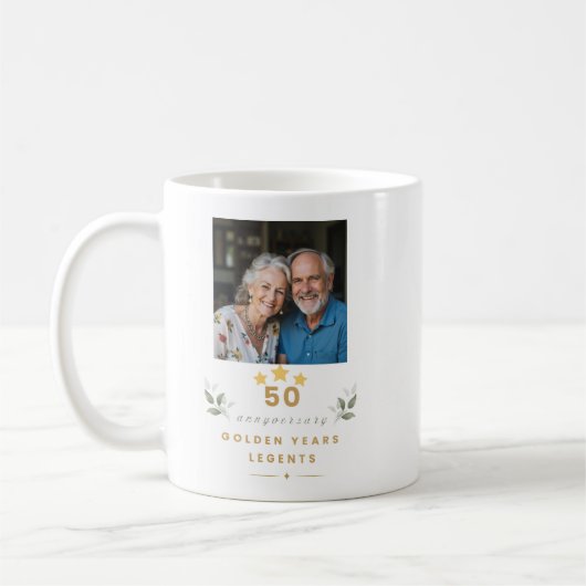 Personalized 50th Wedding Anniversary Mug (Gauche)