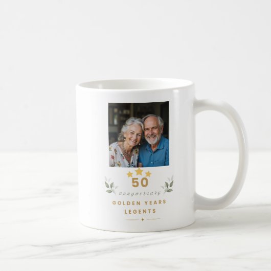 Personalized 50th Wedding Anniversary Mug (Droite)