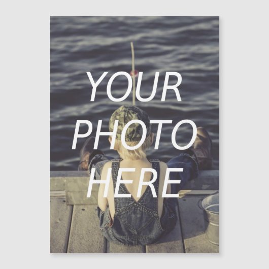 Personalized 5x7 Custom Photo Magnet Refrigerator  (Devant)