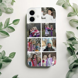 Personalized 7 Photo Collage iPhone 16 Plus Hoesje