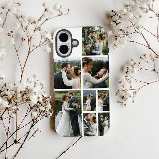 Personalized 8 Photo Collage Case-Mate iPhone Case