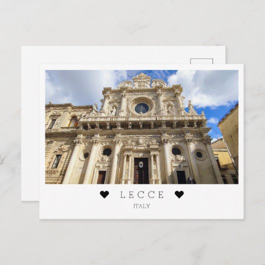 Personalized, a uitzicht Lecce, Puglia, Italië Briefkaart (Voorkant / Achterkant)