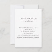 Personalized Abstract Blue Watercolor  Notitiekaartje (Achterkant)