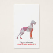 Personalized Abstract Great Dane (Devant)
