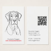 Personalized Abstract Great Dane (Devant & derrière)