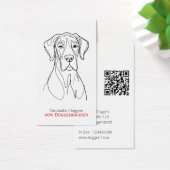 Personalized Abstract Great Dane Visitekaartje (Bureau)