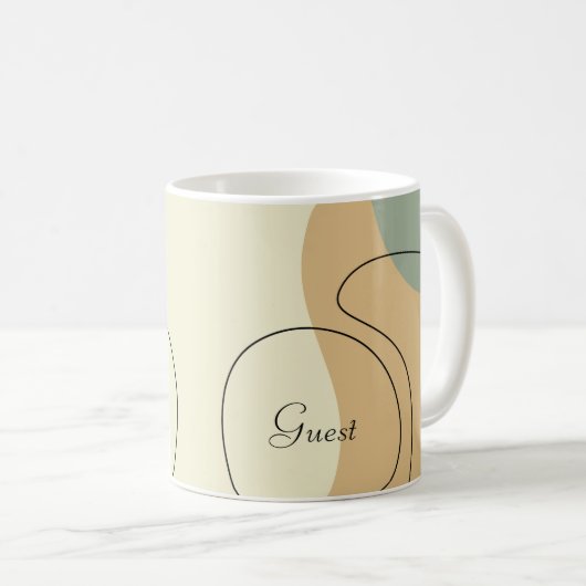 Personalized Abstract Mug (Devant droit)