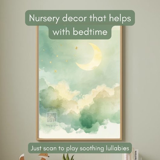 Personalized Acrylic Nursery Sign | Moon & Stars Acryl Bord