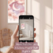 Personalized Acrylic Nursery Sign | Pastel Moon