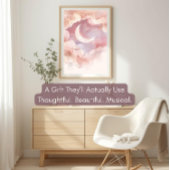 Personalized Acrylic Nursery Sign | Pastel Moon