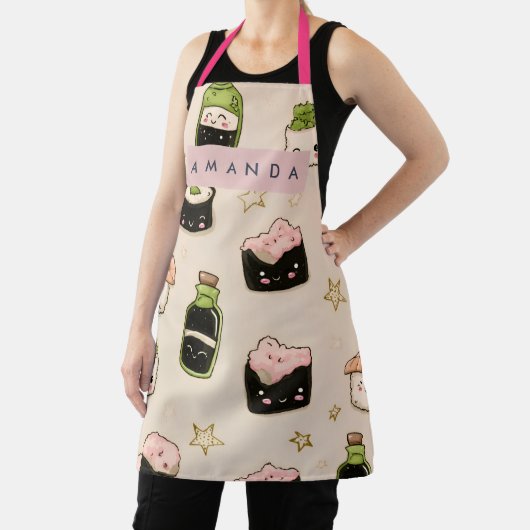 Personalized Adorable Sushi and Soy Sauce Pattern Schort (Insitu)
