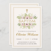 Personalized Adult Baptism Invitation (Devant / Derrière)
