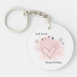 Personalized Aesthetic Watercolor Keychain