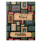 Personalized African print  Notitieboek (Voorkant)