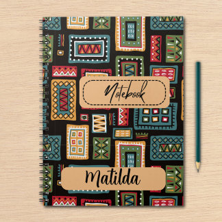 Personalized African print  Notitieboek