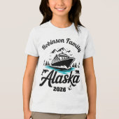 Personalized Alaska Cruise Tri-Blend Shirt (Voorkant)