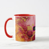Personalized Alcohol Ink Style Mug with Name, gift (Gauche)