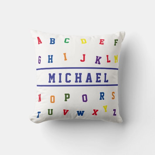 Personalized Alphabet Throw Pillow Kussen (Voorkant)