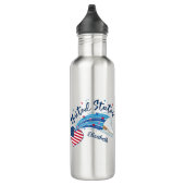 Personalized American Figure Skating Water Bottle Waterfles (Rechts)